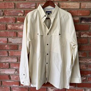 Patagonia Island Hopper Yellow and Tan Shirt XXL